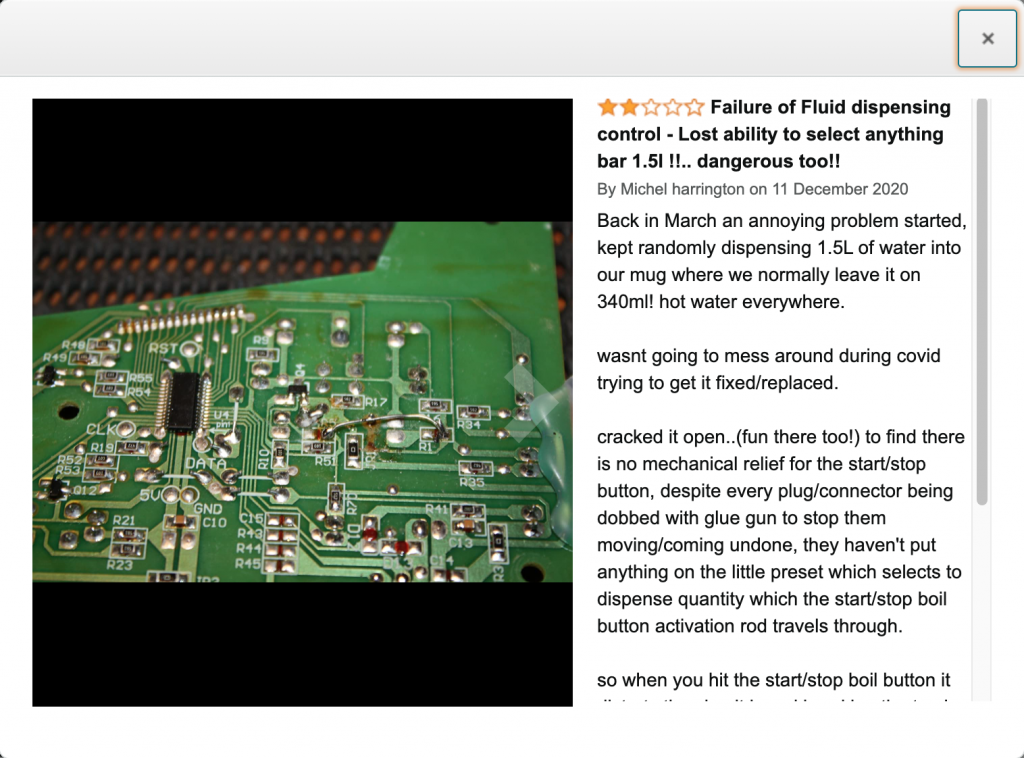 Sain Michel's review shows a photo of a circuit board with some bits of wire soldered between various terminals. I've got my own photos coming up later, and there will be lots. I'll do my best to describe the salient features.