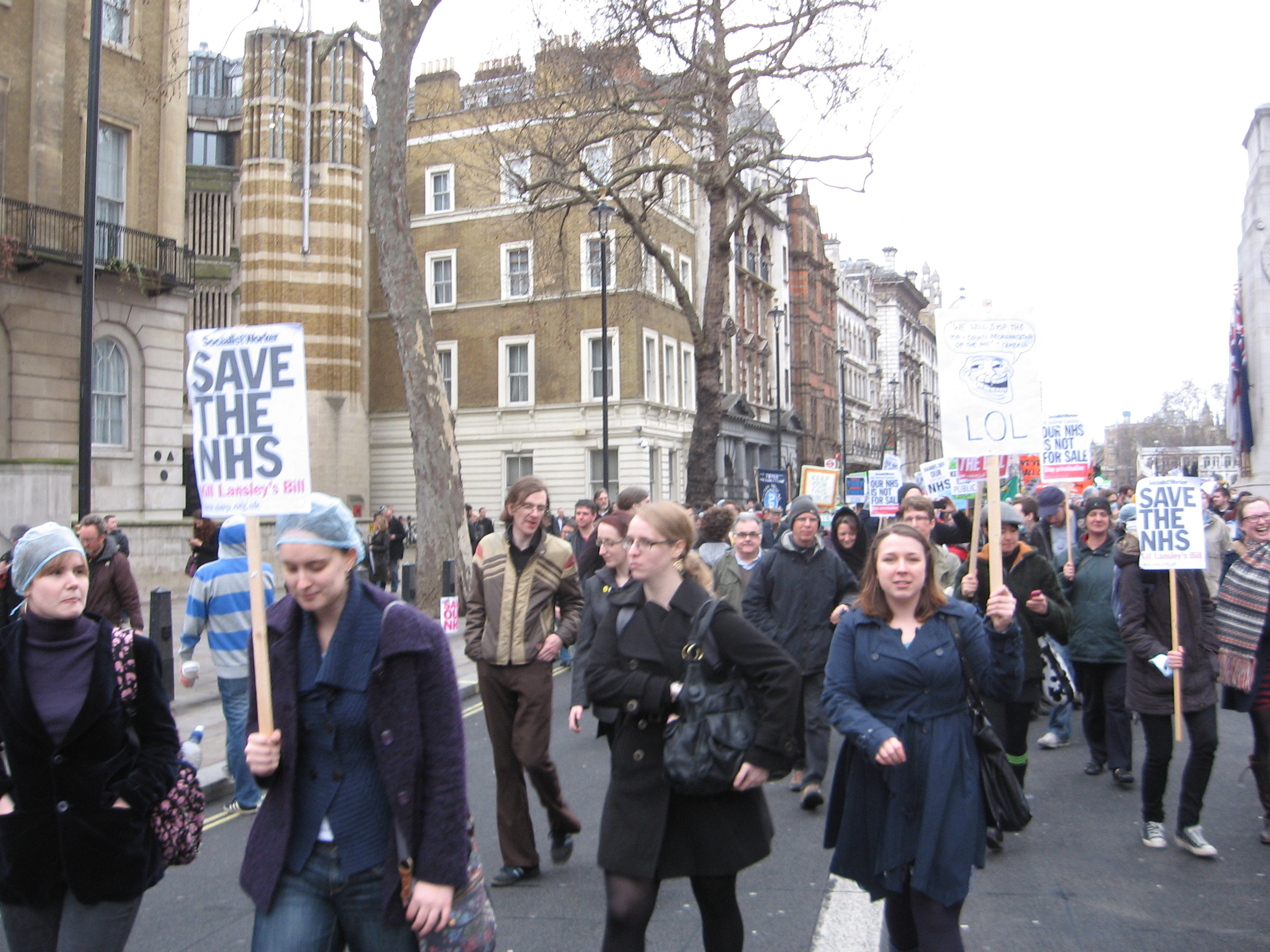 The march begins